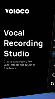 voloco: vocal recording studio iphone screenshot 1