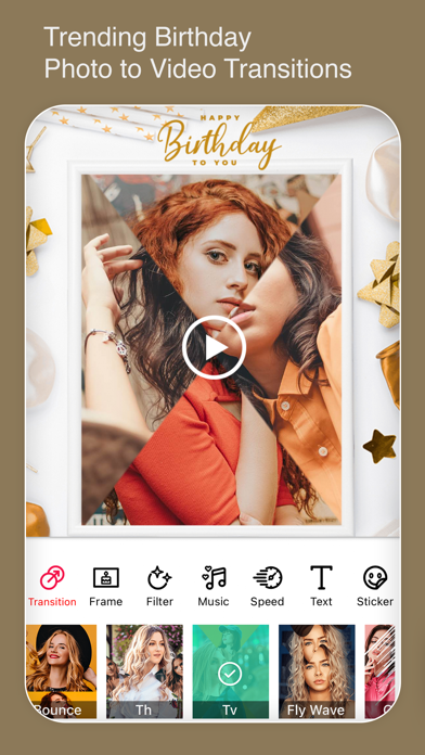 Happy Birthday Video EditorPic Screenshot
