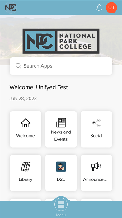 National Park College Screenshot