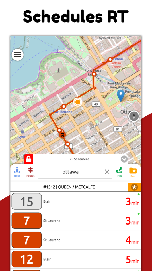 #4. Ottawa Transit RT - OC Transpo (iOS) 由: Bhanu Munjal