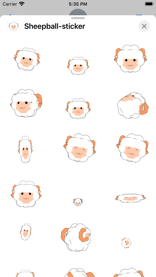 Sheep ball sticker - 2.2 - (iOS)
