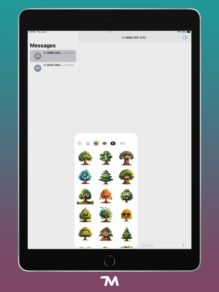 Sturdy Trees Stickers