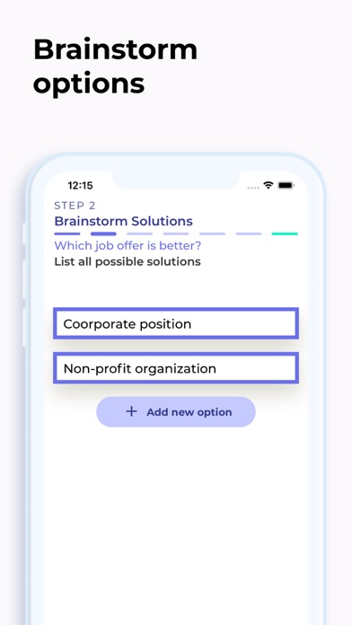 Choice Matrix Screenshot