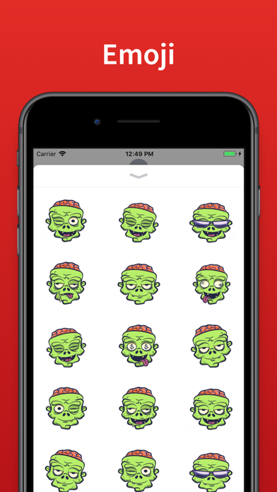 Screenshot #2 pour Zombie Emoji Stickers for text