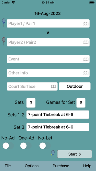 ProTracker Tennis. screenshot n.2