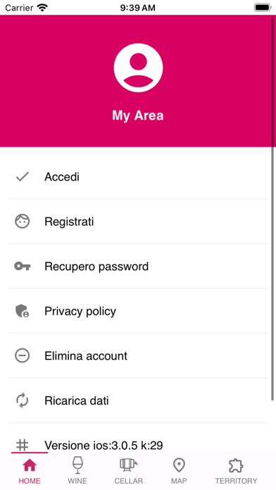 Vini Emilia Romagna Screenshot