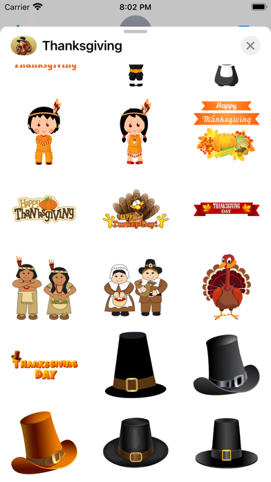 Fun Thanksgiving Stickersのおすすめ画像3