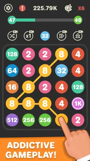 Connect The Dots - 2048 Merge screenshot 2