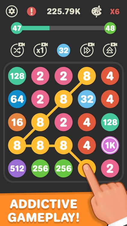 Connect The Dots - 2048 Merge