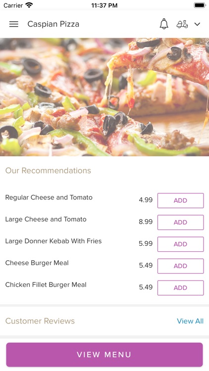 Caspian Pizza Yardley