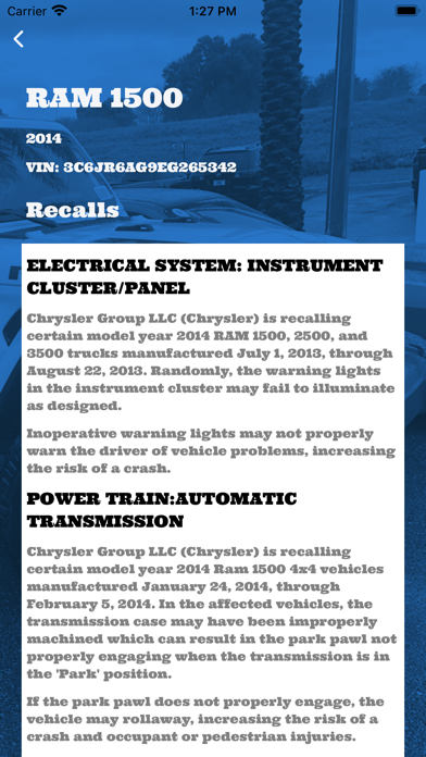 OEM Mopar Parts Screenshot