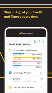fitness app (abc trainerize) iphone screenshot 2