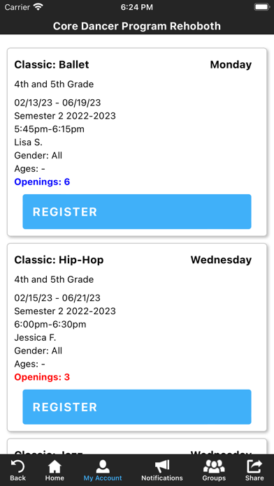 Rosemary's School of Dance Screenshot