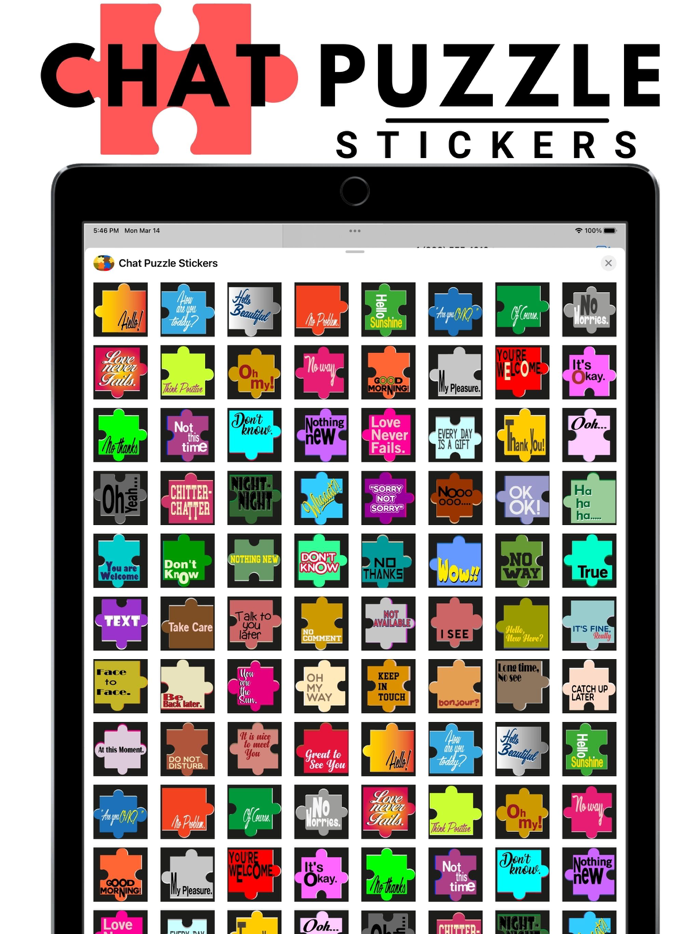 Chat Puzzle Stickers