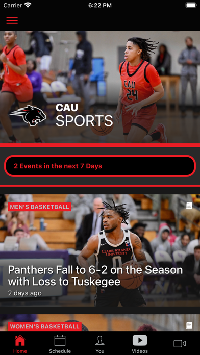 Clark Atlanta Athletics Screenshot