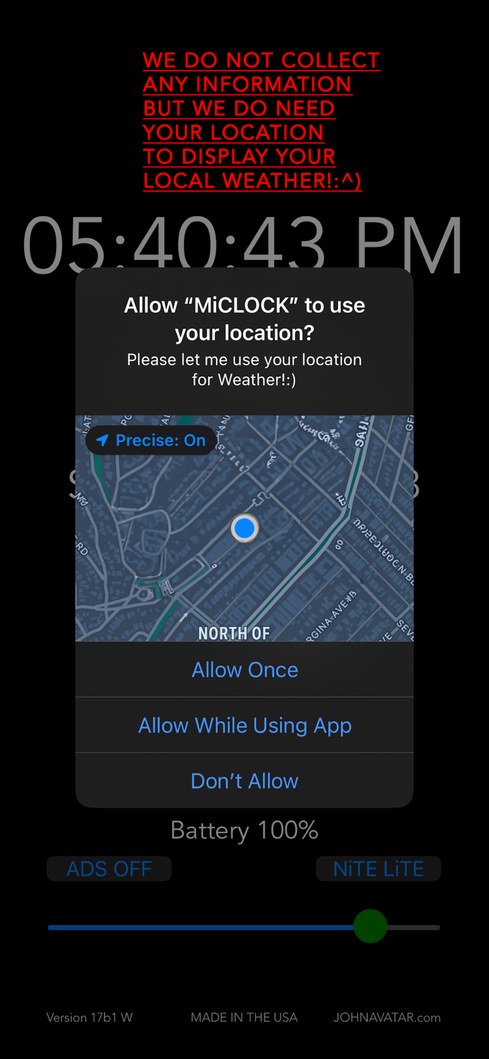 MiCLOCK WEATHER Bedside and ALL
