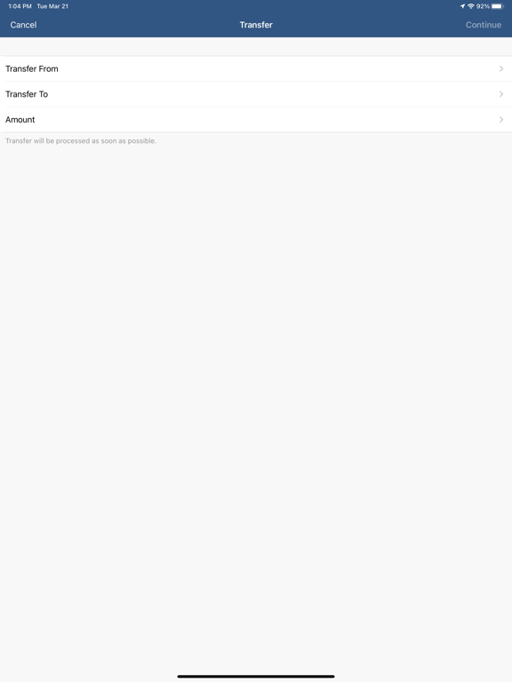 Bank of the Southwest iPad screenshot 2 - Finance app