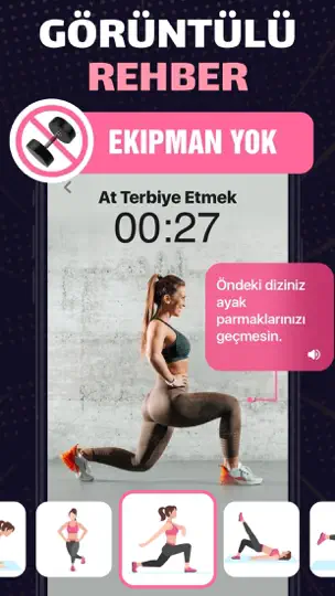 Kalça Ve Bacak Egzersizi iPhone Ekran Görüntüsü 2