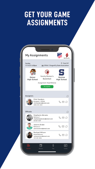 Center for Officials Services Screenshot