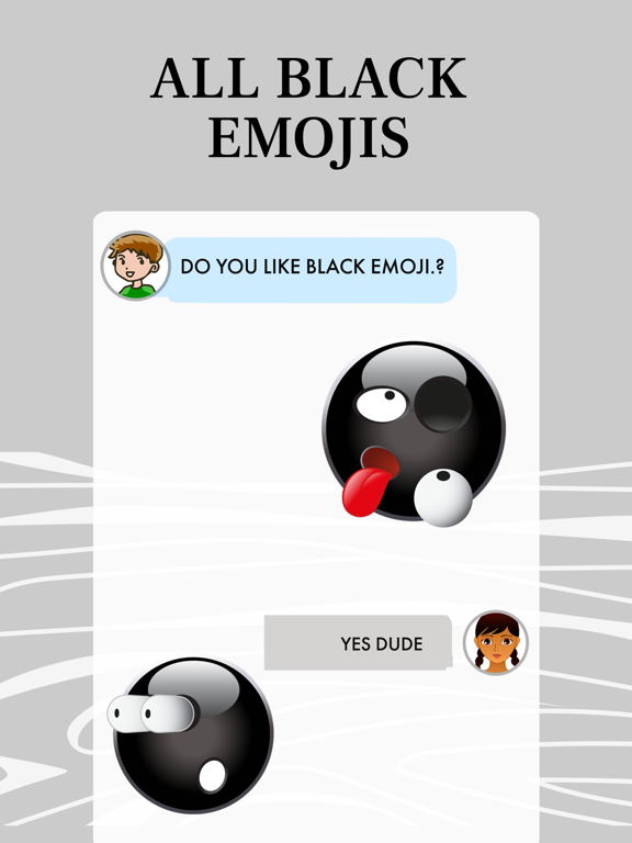 Screenshot #6 pour All Black Emoji