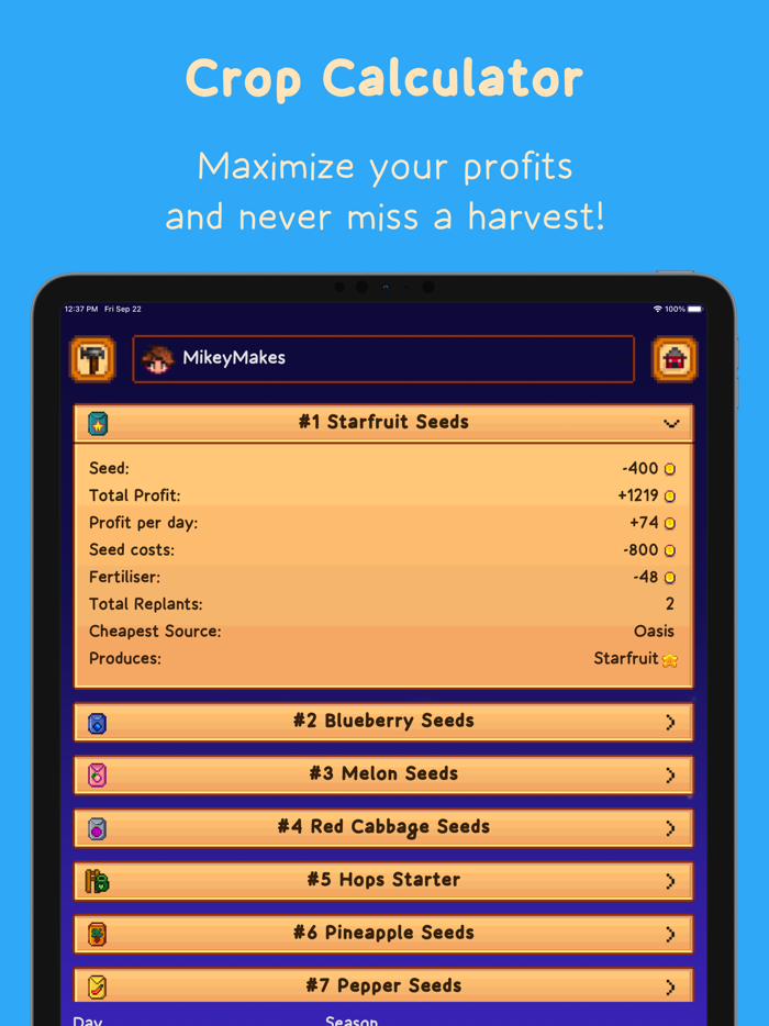 Fan made Stardew Valley Guide