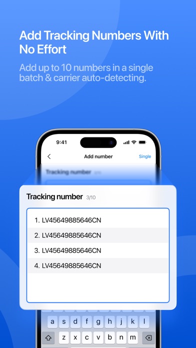 Screenshot #2 pour 17TRACK Package Tracker