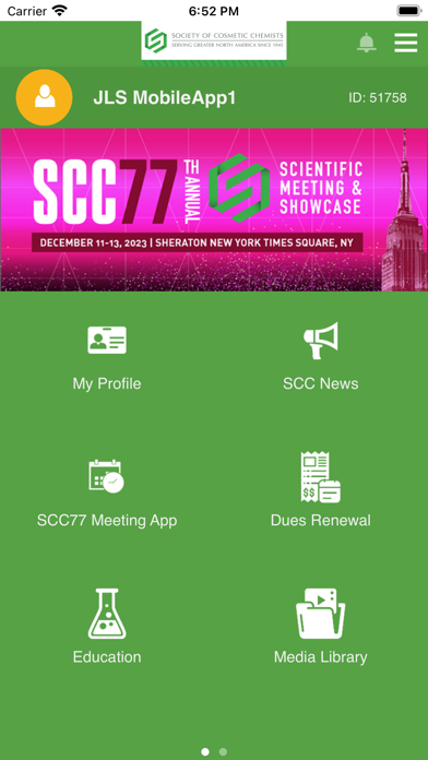 Society of Cosmetic Chemists Screenshot
