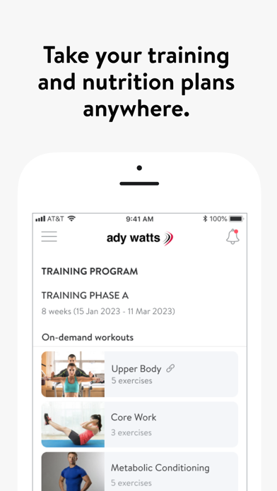 Ady Watts Training Screenshot