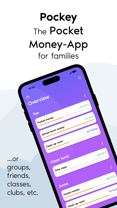 Pockey - Pocket Money Manager Screenshot