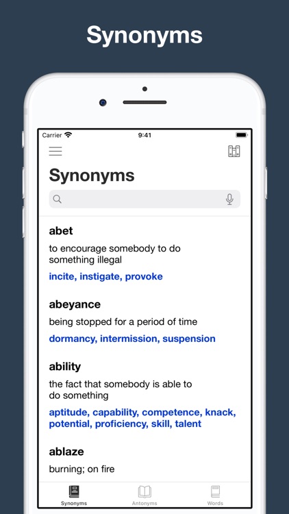 English Synonym and Antonym