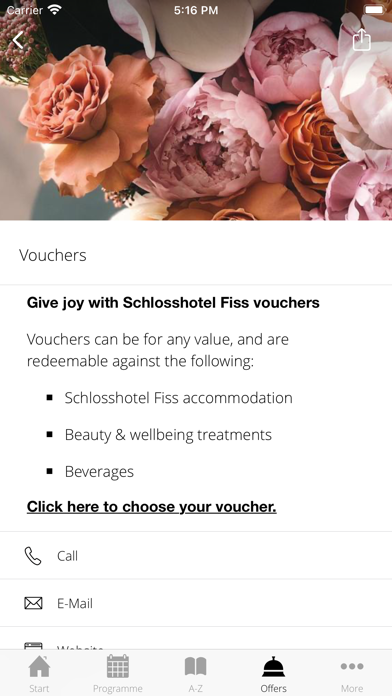 Schlosshotel Fiss Screenshot