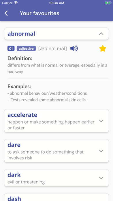 ProVo IELTS Synonym Dictionary Screenshot