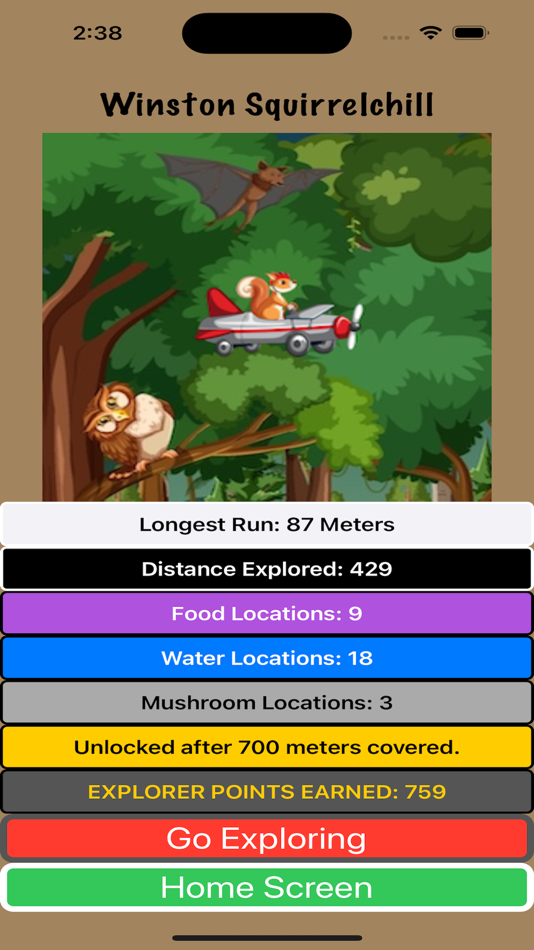 #3. Winston Squirrelchill Explores (iOS) 由: Richard Groeneveld