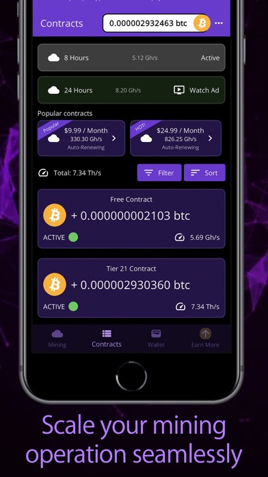 Bitcoin Mining (Crypto Miner) Screenshot