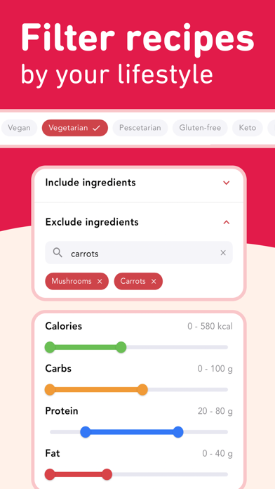 Meals: Calorie Counter & Dietのおすすめ画像7