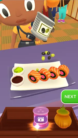 Capture d'écran de Sushi Roll 3D - Jeu De Cuisine sur iPhone 3
