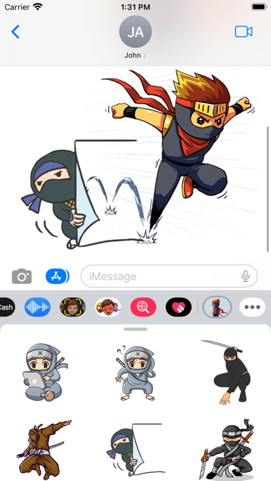 Assassin Ninja Stickers Screenshot