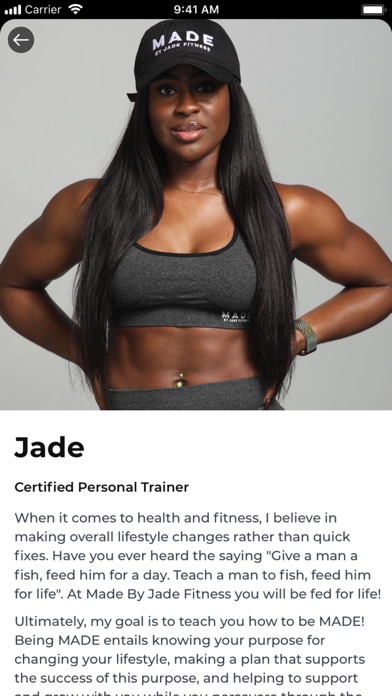 Made By Jade Fitness Screenshot