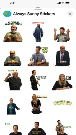 Game screenshot It's Always Sunny Stickers mod apk