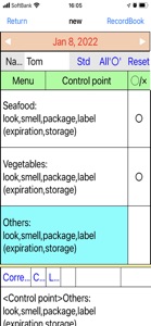 HACCP Record Management screenshot #2 for iPhone