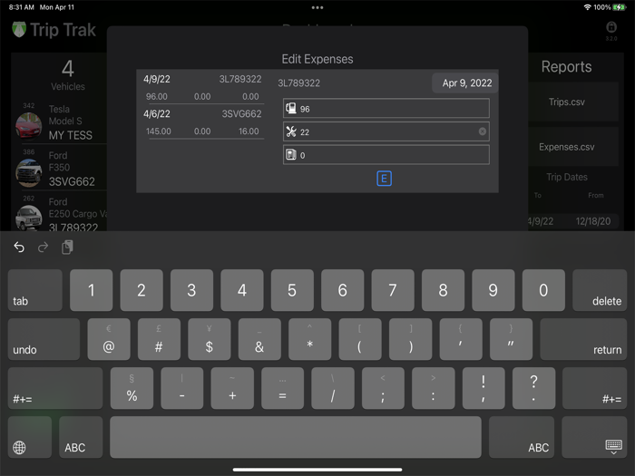 Trip Trak - Travel Log