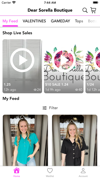 Dear Sorella Boutique Screenshot