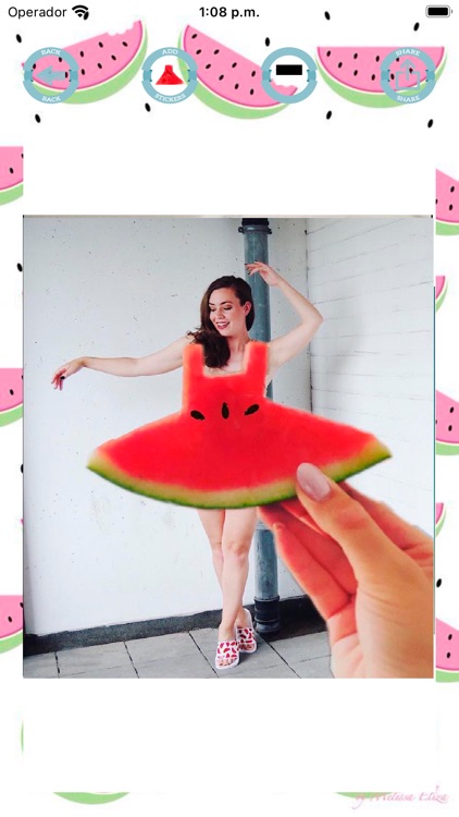 Watermelon dress stickers screenshot-4