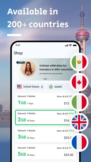 GIANT: eSIM Mobile Data Plan screenshot 2
