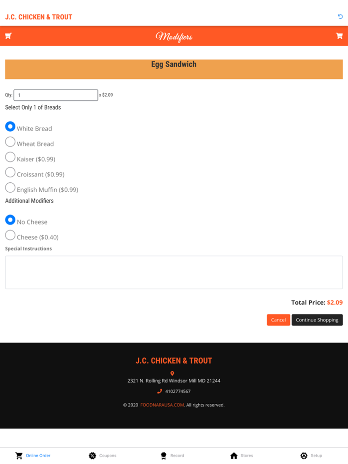 JC Chicken and Trout