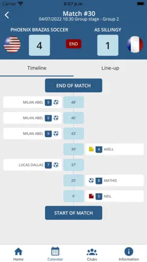 TourSport App screenshot 2