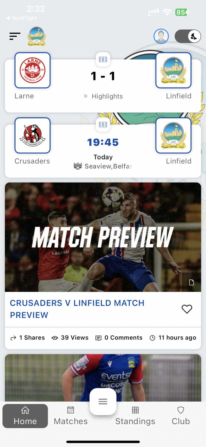 Linfield Football Club App