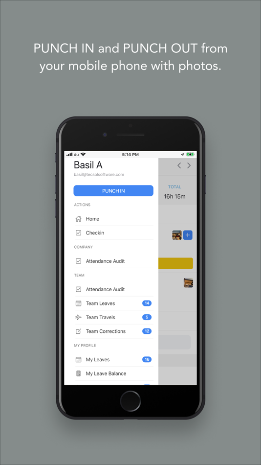 #1. ClockIt - Time Clock App (iOS) 由: TECSOL Software Pvt Ltd
