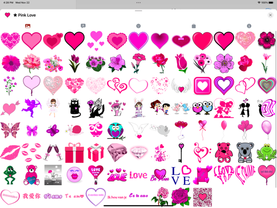 ピンクの愛 • Emoji and stickersのおすすめ画像2