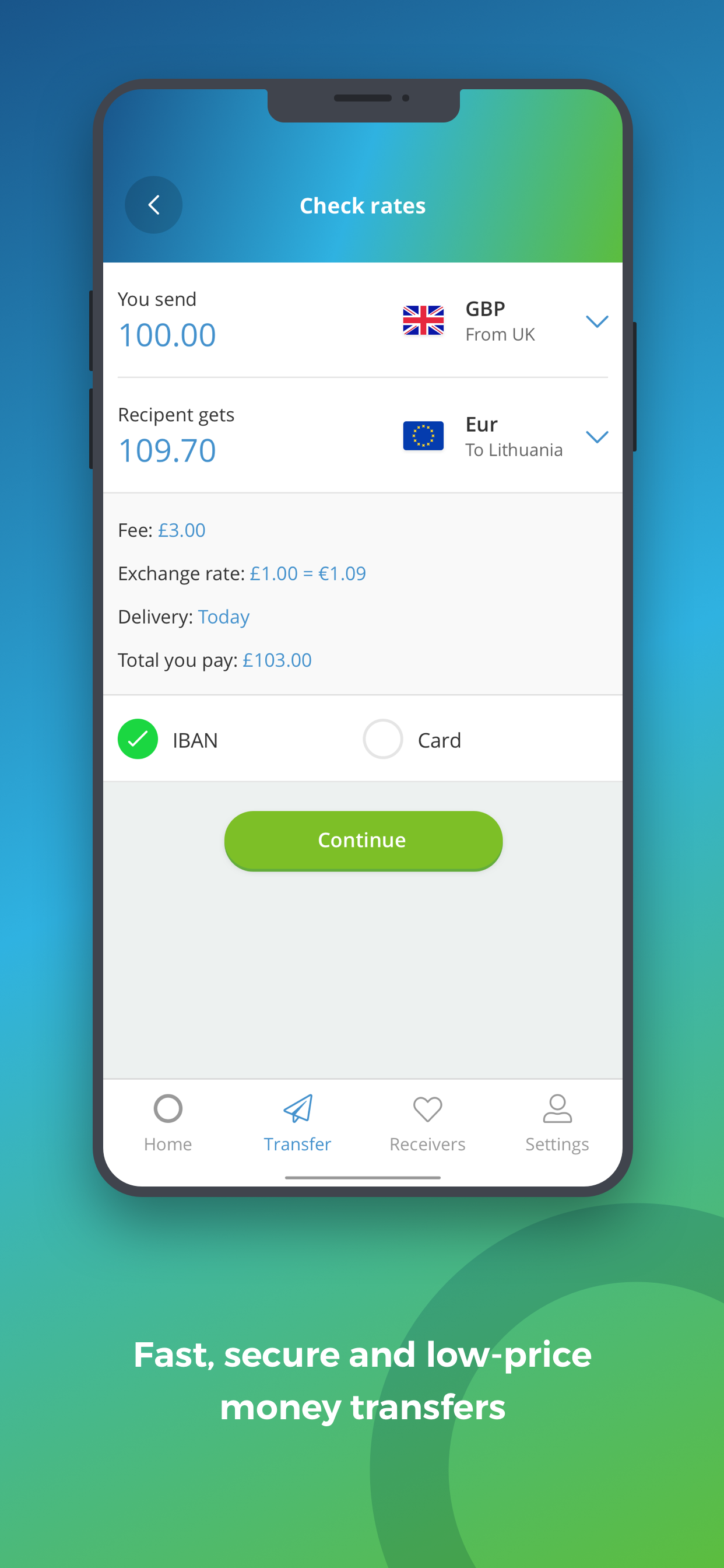 Transfer & Send Money: Opal